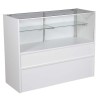 Wood Half Vision Display Showcase 48"x18"x38" - White