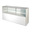 Wood Half Vision Display Showcases - White