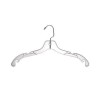 Plastic Heavy Duty Dress Hangers 14" - Clear