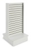 Slatwall Floor Panel Merchandiser 25 1/2" x 24"x54" - White