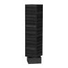 Slatwall Rotating Display Merchandiser 12"x12"x54" - Black