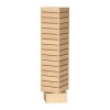 Slatwall Rotating Display Merchandiser 12"x12"x54" - Maple