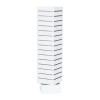 Slatwall Rotating Display Merchandiser 12"x12"x54" - White