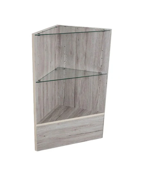 Triangle Corner Case 18"x18"x38" - Barnwood