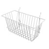 Gridwall/Slatwall/Slatgrid Wire Basket 12"x6"x6" - White