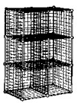 Black Grid Cube Display