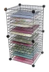Grid Cube Scrapbooking Rack