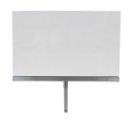 Satin Chrome Sign Holder 3"