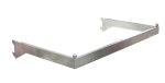 Chrome Hangrail U Bar Display Fixture 1/2" slot