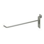 Satin Chrome Slatwall Hooks 8"