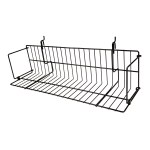 Black Slatwall Video Wire Shelving 24"