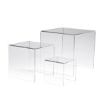 Acrylic Small Rectangular 3 Riser Set 3" 4" 5"