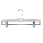 Clear Heavyweight Skirt or Pant Hangers 14"