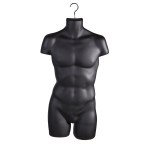 Black Half Round Male Body Form
