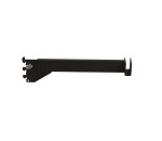 Black Flatbar Hangrail Tube Bracket 12"x1/2" slot