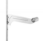 Chrome Rear Mount Bracket  12" x 1 1/4"