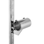 Chrome Rear Mount Round Tube Bracket 1 1/4" dia.