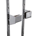 Chrome Flat Bar Hangrail End Brackets 2 1/2"
