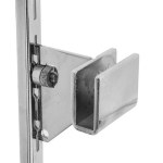 Chrome Flat Bar Hangrail Bracket 2"