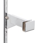 Chrome Flatbar Hangrail Bracket 6"
