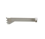 Satin Chrome Flatbar Hangrail Tube Bracket 12"x1/2" slot
