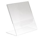Acrylic Countertop Slantback Sign Holder 8 1/2"x11"