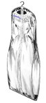 Clear Vinyl Wedding Garment Bag 24"x72"x10"