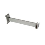 Chrome Gridwall U Bar Hangrail Brackets 12"