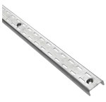 Zinc Medium Weight Double Slotted Wall Standards