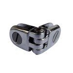 Chrome 2 Way Door Hinge Connector