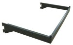 Powder Gray Heavy Duty U Bar Hangrail 1" slot