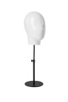 Female Abstract Head Form/Black Adjustable Metal Base