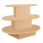 Maple Round 3 Tier Display Table