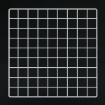 White Grid Squares 14"x14"