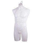 Unbreakable Male 3/4 Torso Body Form Mannequin