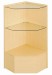Pentagon Corner Showcase 18"x18"x38" - Maple