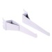 Pipeline Shelving Brackets - Gloss White