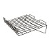 Slanted Slatwall Wire Shelving 15''x24''x3'' lip - Black
