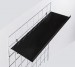 Black Gridwall Metal Level Shelving 12"x24" - Black