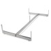 Gridwall Panel Gondola Display Stand - Chrome
