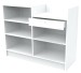 Customer Cash Wrap Counter 48"x18"x38" - White