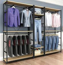 Luxury Clothing Store Fixtures Retail Clothes Rack For Clothing Shop